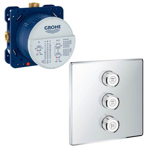 Переключатель потоков встраиваемый с монтажной частью Grohtherm SmartControl Grohe 29127000+35600000 Переключатель потоков встраиваемый с монтажной частью Grohtherm SmartControl Grohe 29127000+35600000