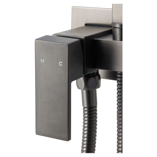 Гигиенический душ со смесителем Maxonor PL6504-9 оружейная сталь Гигиенический душ со смесителем Maxonor PL6504-9 оружейная сталь