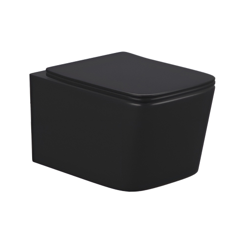 Унитаз подвесной AVS Вектор безободковый, черный матовый Унитаз подвесной AVS Вектор безободковый, черный матовый
