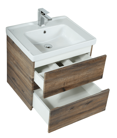 Тумба с раковиной 90 подвесная Techno ART&MAX AM-Techno-900-2C-SO-LW646+641617