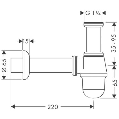 Сифон Hansgrohe 55213000 Сифон Hansgrohe 55213000