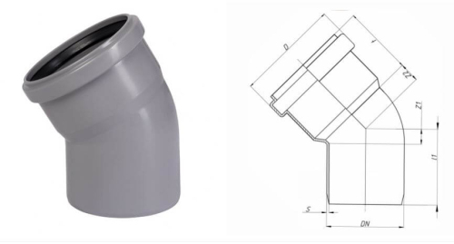 Отвод D50*30° НТВ Отвод D50*30° НТВ
