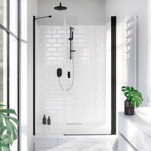 Душевая дверь в нишу Radaway Nes 8 DWS 140 R профиль черный матовый, стекло прозрачное Душевая дверь в нишу Radaway Nes 8 DWS 140 R профиль черный матовый, стекло прозрачное