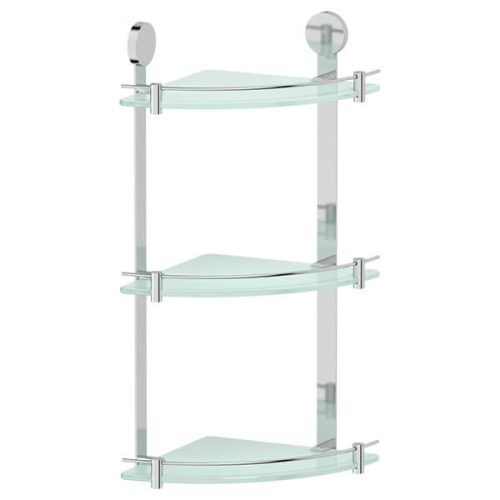 Полка стеклянная угловая тройная Harmonie Artwelle HAR 041 Полка стеклянная угловая тройная Harmonie Artwelle HAR 041