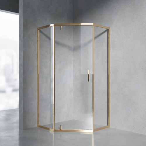 Душевой уголок AVS Трапеция Слим 90x90 профиль золото, стекло прозрачное Душевой уголок AVS Трапеция Слим 90x90 профиль золото, стекло прозрачное