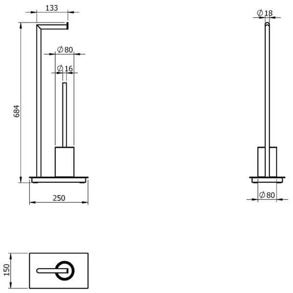 Стойка Black Edition Langberger 72981-BP Стойка Black Edition Langberger 72981-BP
