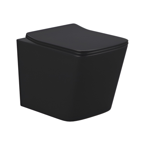 Унитаз подвесной AVS Модерн безободковый, черный матовый Унитаз подвесной AVS Модерн безободковый, черный матовый