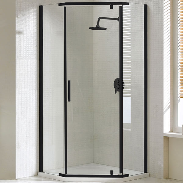 Душевой уголок AVS Трапеция 100x100 профиль черный матовый, стекло прозрачное Душевой уголок AVS Трапеция 100x100 профиль черный матовый, стекло прозрачное