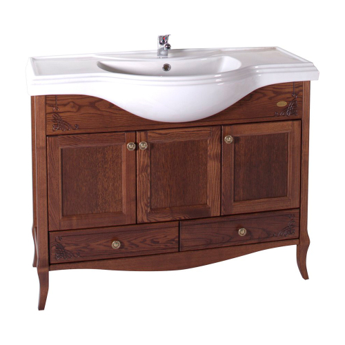 Тумба с раковиной ASB-Woodline Салерно 105 орех антикварный Тумба с раковиной ASB-Woodline Салерно 105 орех антикварный