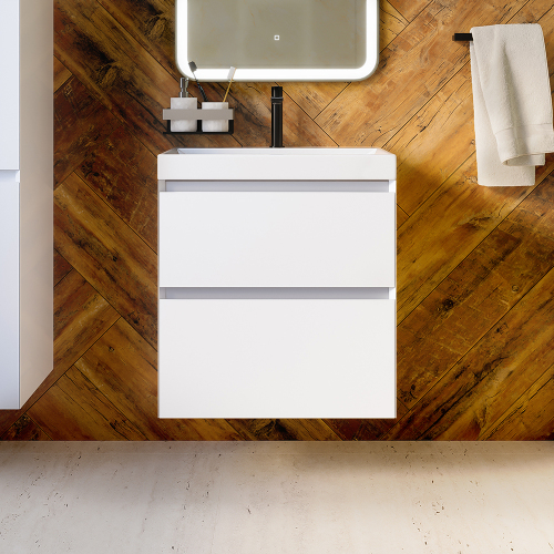 Тумба с раковиной AVS Гармония 60 белая (раковина 02 белая глянцевая) Тумба с раковиной AVS Гармония 60 белая (раковина 02 белая глянцевая)