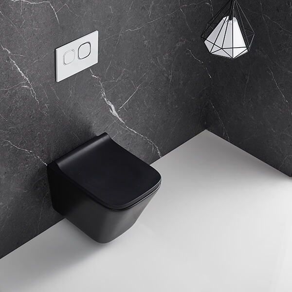 Унитаз подвесной AVS Модерн безободковый, черный матовый Унитаз подвесной AVS Модерн безободковый, черный матовый