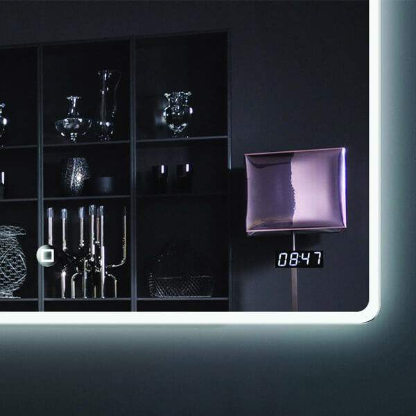 Зеркало 800х600 Led антизапотевание часы Esbano ES-2073RDS Зеркало 800х600 Led антизапотевание часы Esbano ES-2073RDS