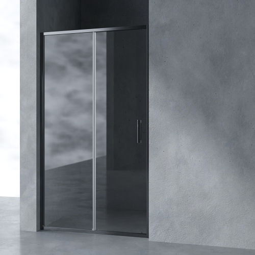 Душевая дверь в нишу AVS Вектор 110 см профиль оружейная сталь, стекло прозрачное Душевая дверь в нишу AVS Вектор 110 см профиль оружейная сталь, стекло прозрачное