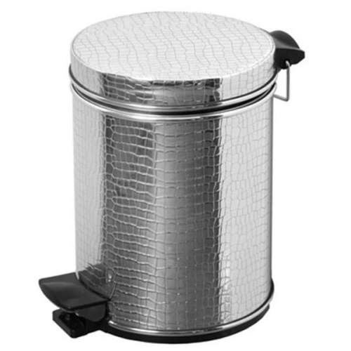 Ведро для мусора AVS серебро (крокодил) 5 л Ведро для мусора AVS серебро (крокодил) 5 л