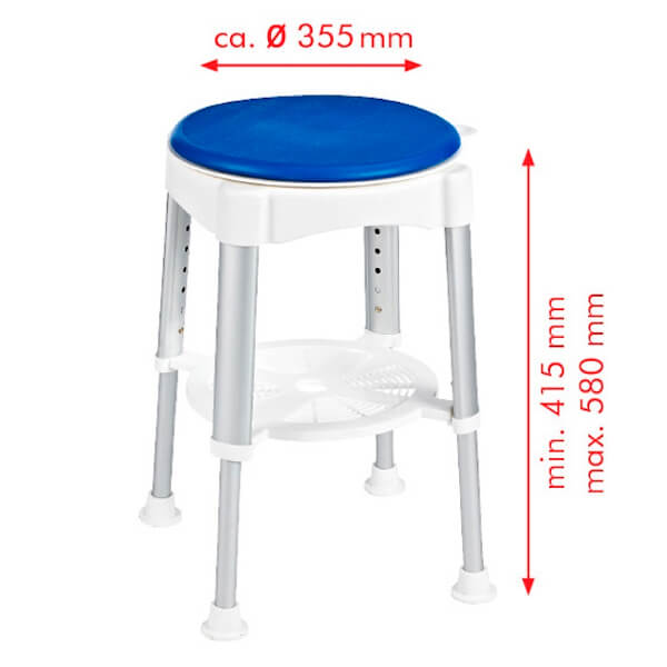 Стул для душа поворотный Ridder А0050401 Стул для душа поворотный Ridder А0050401