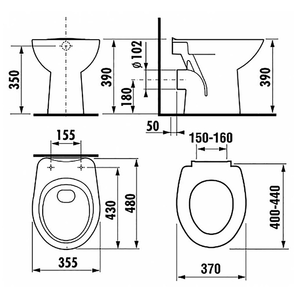 Унитаз Zeta Jika 8.2239.6.000.000.1 Унитаз Zeta Jika 8.2239.6.000.000.1