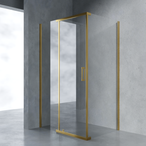 Душевой уголок AVS Фаворит 120x100 см профиль брашированное золото, стекло прозрачное Душевой уголок AVS Фаворит 120x100 см профиль брашированное золото, стекло прозрачное