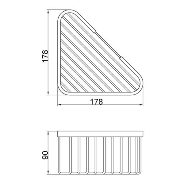 Полка 18 см Basket Veragio VR.GFT-9043.BR Полка 18 см Basket Veragio VR.GFT-9043.BR