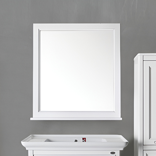 Зеркало ASB Wood Line Гранда 80 см белое, патина серебро Зеркало ASB Wood Line Гранда 80 см белое, патина серебро