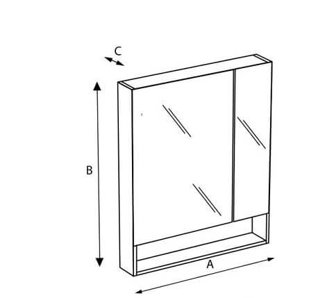 Z.RU93.0.274.8 Зерк/шкаф со светильником 600 белый GAP Roca Z.RU93.0.274.8 Зерк/шкаф со светильником 600 белый GAP Roca