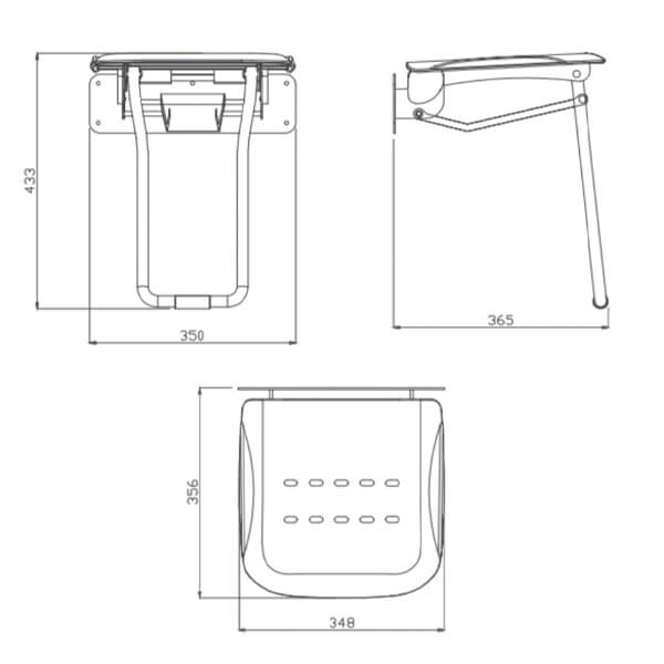 Сиденье для душа Hotel Bemeta 205125035 Сиденье для душа Hotel Bemeta 205125035
