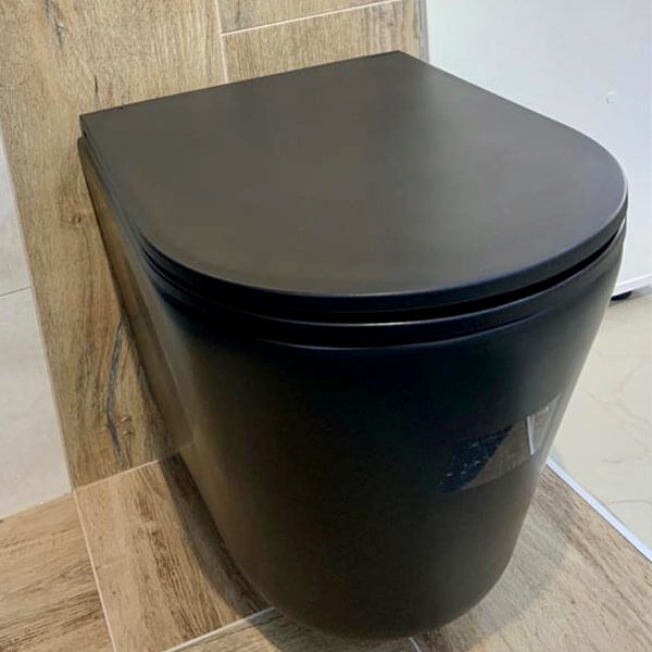 Унитаз подвесной AVS Тоник безободковый, черный матовый Унитаз подвесной AVS Тоник безободковый, черный матовый