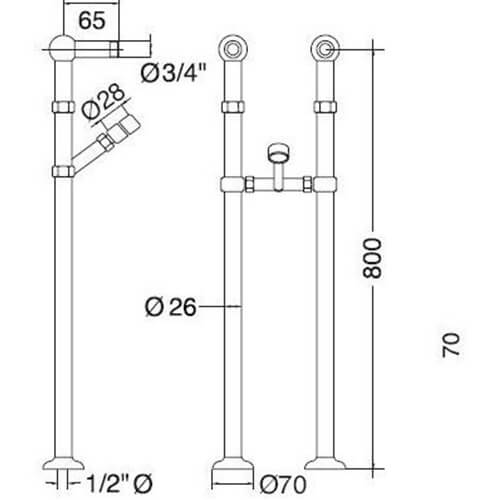 Колонны напольные Migliore ML.RIC-20.100.DO Колонны напольные Migliore ML.RIC-20.100.DO