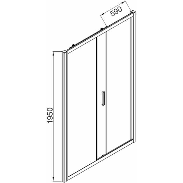 Душевая дверь в нишу AVS Квант 140 профиль белый глянец, стекло прозрачное Душевая дверь в нишу AVS Квант 140 профиль белый глянец, стекло прозрачное