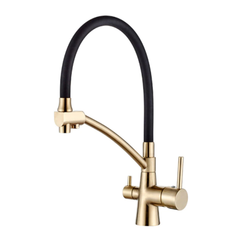 Смеситель для кухни Accoona A5179AW-13 золото Смеситель для кухни Accoona A5179AW-13 золото