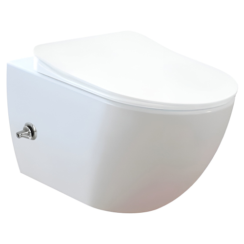 Унитаз подвесной Creavit Free FE322-34CB00E-0002 безободковый с биде Унитаз подвесной Creavit Free FE322-34CB00E-0002 безободковый с биде