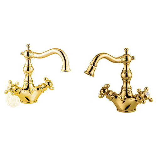 Комплект смесителей Migliore Arcadia 18393+18398 золото Комплект смесителей Migliore Arcadia 18393+18398 золото