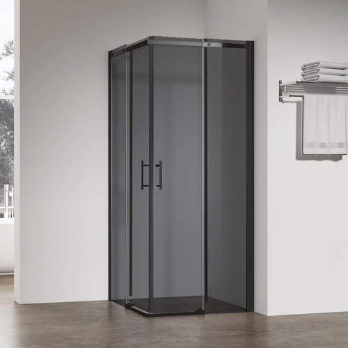 Душевой уголок Veconi Grey RV50B 110х80 профиль чёрный матовый, стекло тонированное Душевой уголок Veconi Grey RV50B 110х80 профиль чёрный матовый, стекло тонированное