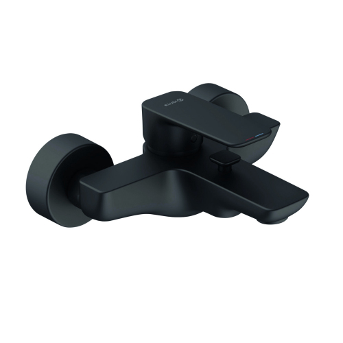 Смеситель для ванны и душа Kludi Pure&Style 406813975 черный матовый Смеситель для ванны и душа Kludi Pure&Style 406813975 черный матовый