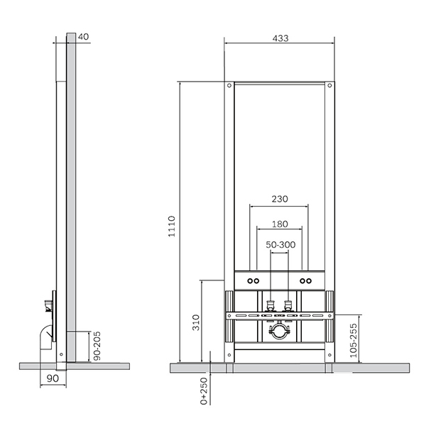 Система инсталляции для биде AM PM I032701 Система инсталляции для биде AM PM I032701