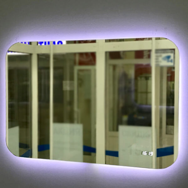 Зеркало с подсветкой AVS Каспий 80х55 см, часы Зеркало с подсветкой AVS Каспий 80х55 см, часы