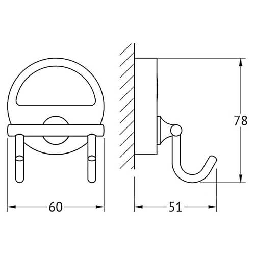 Крючок двойно Elite Classic M002 Крючок двойно Elite Classic M002