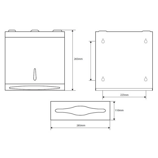 Диспенсер бумажных полотенец Hotel Bemeta 113103035 Диспенсер бумажных полотенец Hotel Bemeta 113103035