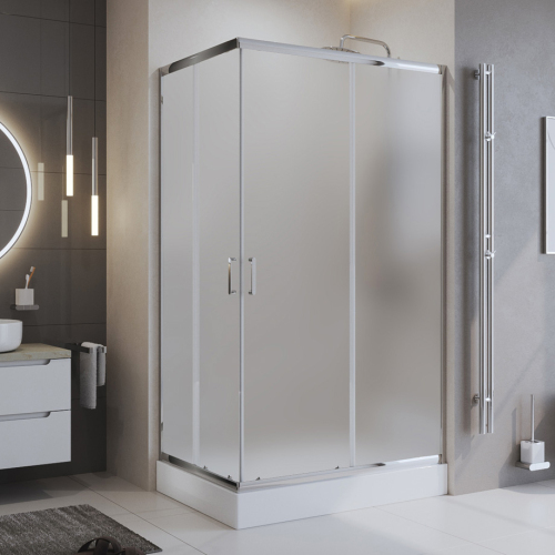 Душевой уголок BelBagno Uno UNO-195-AH-2-100/80-P-Cr 100х80 профиль хром, стекло рифленое Душевой уголок BelBagno Uno UNO-195-AH-2-100/80-P-Cr 100х80 профиль хром, стекло рифленое