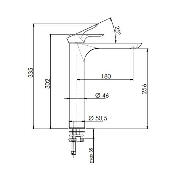 Смеситель для раковины Remer Infinity I11LBG золото брашированное Смеситель для раковины Remer Infinity I11LBG золото брашированное