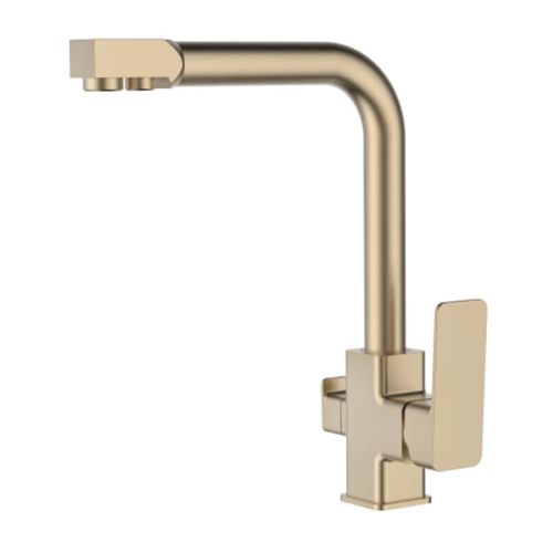Смеситель для кухни Accoona A51126AW сатиновое золото Смеситель для кухни Accoona A51126AW сатиновое золото