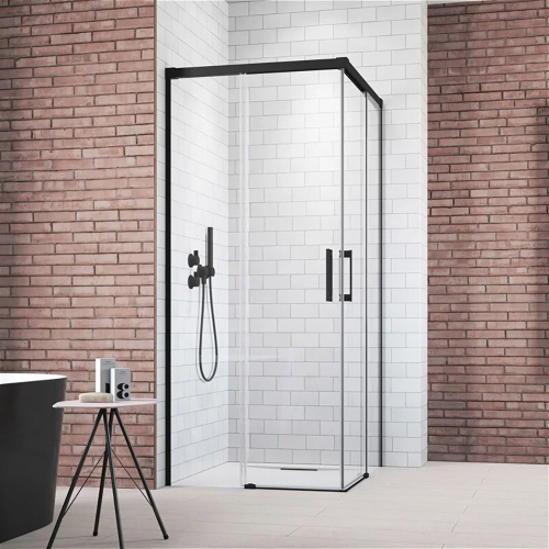 Душевой уголок Radaway Premium Plus 387060-54-01 90х90 профиль черный, прозрачное стекло Душевой уголок Radaway Premium Plus 387060-54-01 90х90 профиль черный, прозрачное стекло