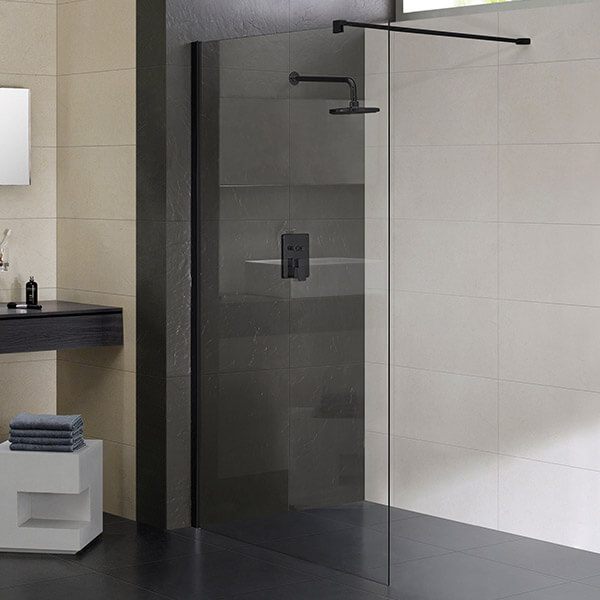 Душевая перегородка AVS Walk In 100 профиль черный, стекло прозрачное Душевая перегородка AVS Walk In 100 профиль черный, стекло прозрачное