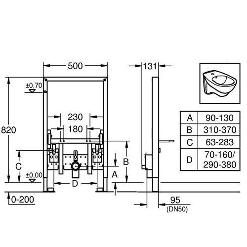 Система инсталляции Rapid SL Grohe 38543000 Система инсталляции Rapid SL Grohe 38543000