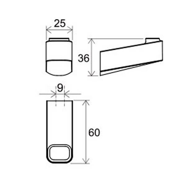 Крючок TD 110.00 RAVAK X07P353 Крючок TD 110.00 RAVAK X07P353