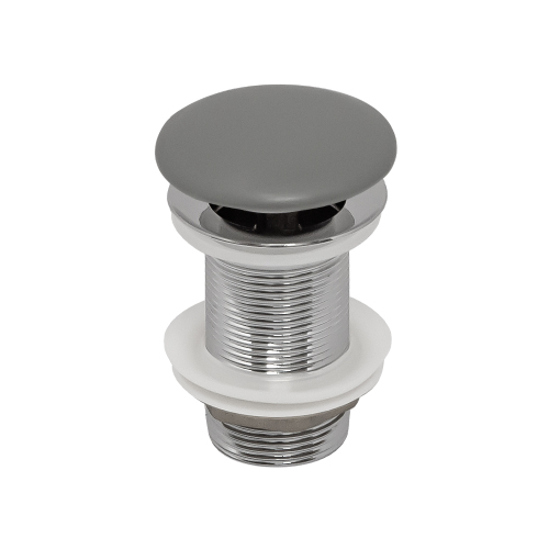 Донный клапан AVS без перелива, цементно-серый матовый