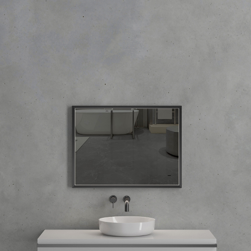 Зеркало с подсветкой AVS Мичиган 60x80 см, черное Зеркало с подсветкой AVS Мичиган 60x80 см, черное