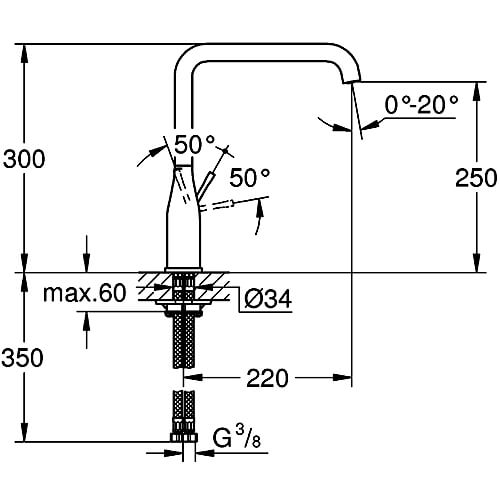 Смеситель для кухни Grohe Essence 30269000 хром Смеситель для кухни Grohe Essence 30269000 хром