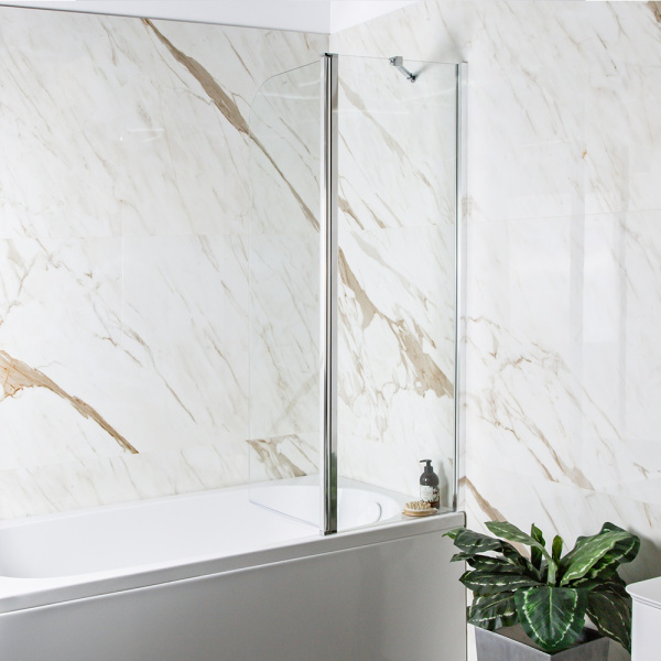 Шторка на ванну AVS Асти Дуо 100 правая профиль хром, прозрачное стекло Шторка на ванну AVS Асти Дуо 100 правая профиль хром, прозрачное стекло