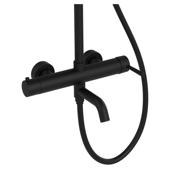 Душевая стойка AVS Slimmer черный матовый Душевая стойка AVS Slimmer черный матовый