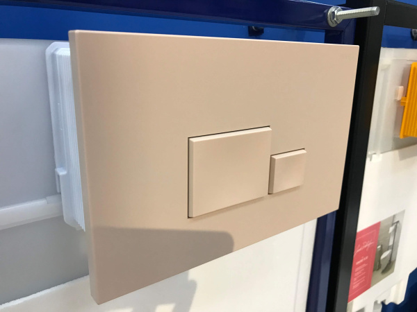 Кнопка смыва ISVEA Axis 54MJ0106I бежевая матовая Кнопка смыва ISVEA Axis 54MJ0106I бежевая матовая